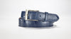 American Alligator Belt - Glossy 1 3/8" - 35mm (Navy Blue)
