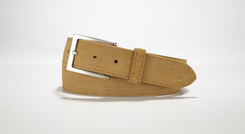 Suede Leather 1 3/8" - 35mm (Tan)