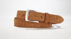 Crocodile Suede Belt 1 3/8" - 35mm (Tan)
