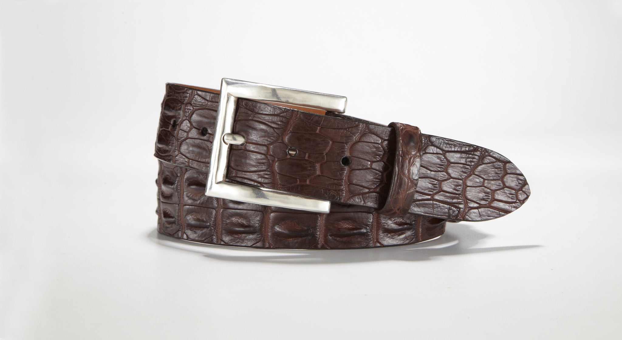 Australian Hornback Crocodile Leather Belt BROWN UPFW22 – Saratoga Saddlery  & International Boutiques