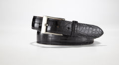 American Alligator Belt - Glossy 1 3/8" - 35mm (Grey)