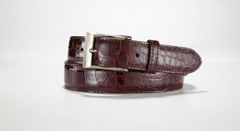 Hand Painted American Alligator Belt Jungle