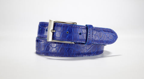 Hand Painted American Alligator Belt Jungle