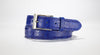 American Alligator Belt - Glossy 1 3/8" - 35mm (Navy Blue)