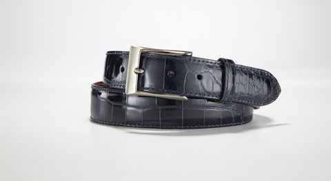 Hand Painted American Alligator Belt Jungle