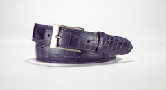 American Alligator Belt - Glossy 1 3/8" - 35mm (Grey)