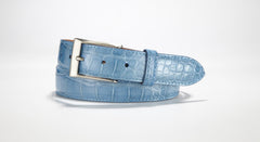 American Alligator Belt - Glossy 1 3/8" - 35mm (Denim)