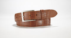 American Alligator Belt - Matte 1 3/8" - 35mm (Cognac)