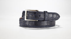 American Alligator Belt - Matte 1 3/8" - 35mm (Navy Blue)