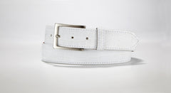 American Alligator Belt - Matte 1 3/8" - 35mm (White)